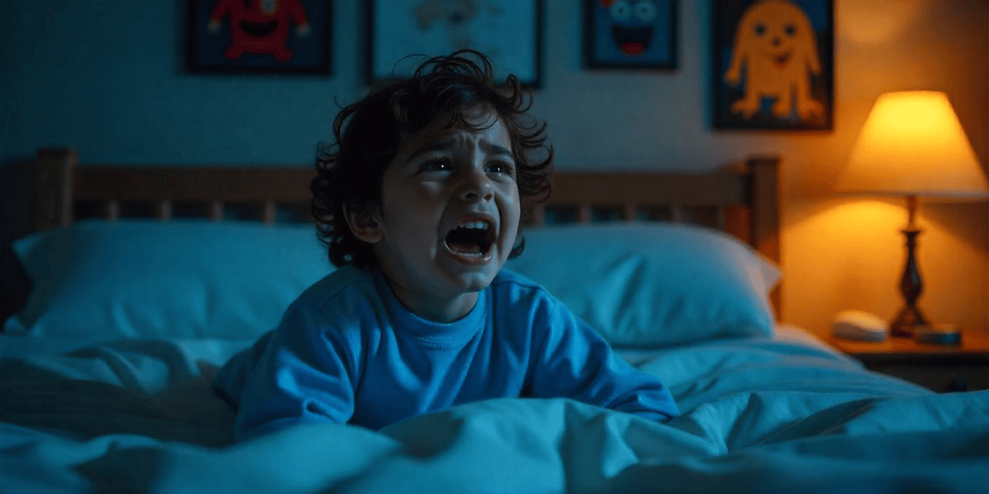 مشكلة خوف الطفل من النوم لوحده